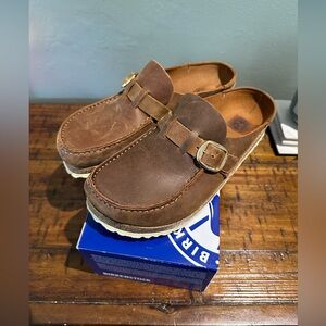 Birkenstock Buckley Oiled Leather - Cognac - Size 40